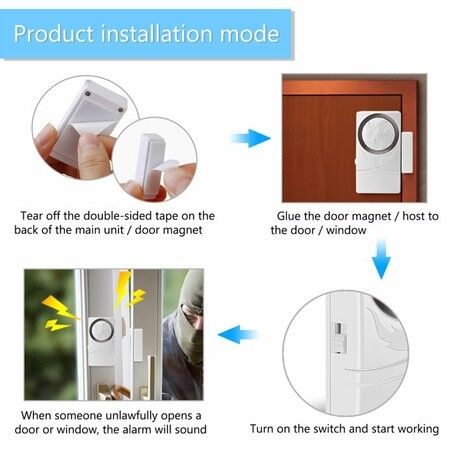 Wireless Entry Home Door Window Burglar Alarm Safety Security Burglar Alert System