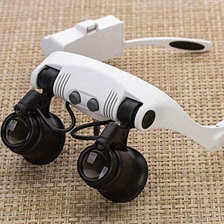 Jeweler Loupe Magnifying Glasses Headband Magnifier Head Mount Magnifier