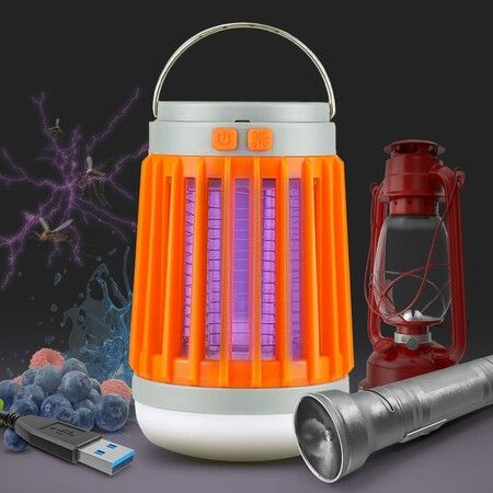 Solar Bug Zapper Outdoor,Buzz Blast Pro,Cordless & Rechargeable Mosquito Zapper with High Powered UV Light,3 in 1 Fly Zapper Up to 2100 Sq Ft Can Attract Gnats,Mosquitoes,Flies,Moths (2pack)