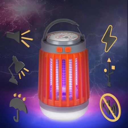 Solar Bug Zapper Outdoor,Buzz Blast Pro,Cordless & Rechargeable Mosquito Zapper with High Powered UV Light,3 in 1 Fly Zapper Up to 2100 Sq Ft Can Attract Gnats,Mosquitoes,Flies,Moths (1pcs)