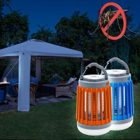 Solar Bug Zapper Outdoor,Buzz Blast Pro,Cordless & Rechargeable Mosquito Zapper with High Powered UV Light,3 in 1 Fly Zapper Up to 2100 Sq Ft Can Attract Gnats,Mosquitoes,Flies,Moths (1pcs)