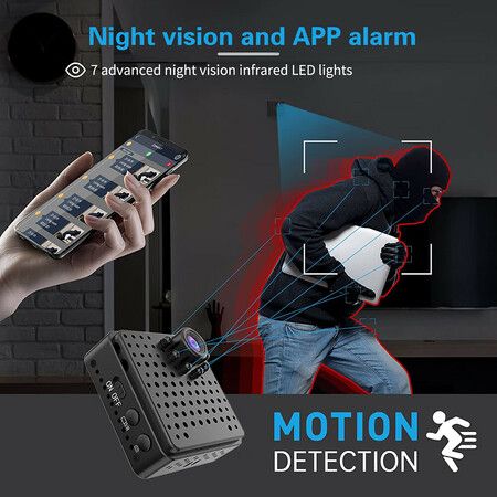 1080P Wireless Wifi Camera Home Security Micro Camcorder Baby Monitor Night Vision Motion Detection AP Hotspot Small Cam