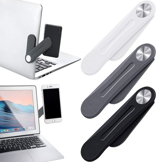 Magnetic Phone Holder for Laptop Grey 2Pcs