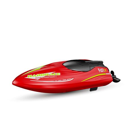 RH707 Remote Control Boat, Left and right 360 ° rotating double-sided driving light stunt boat 2.4G RC Boats Pool Toys for Adults and Kid?Red?