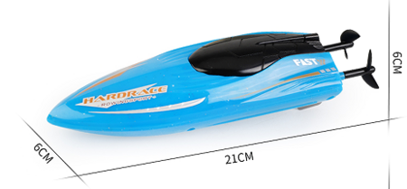 RH707 Remote Control Boat, Left and right 360 ° rotating double-sided driving light stunt boat 2.4G RC Boats Pool Toys for Adults and Kid?Blue?