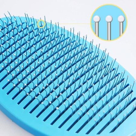 Dog Brush Cat Brush Grooming Comb, Smooth handle self-cleaning button