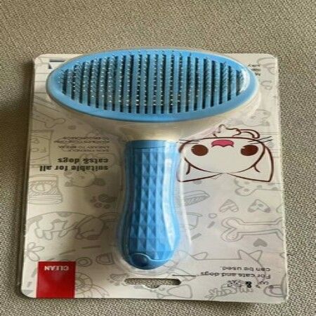 Dog Brush Cat Brush Grooming Comb, Smooth handle self-cleaning button