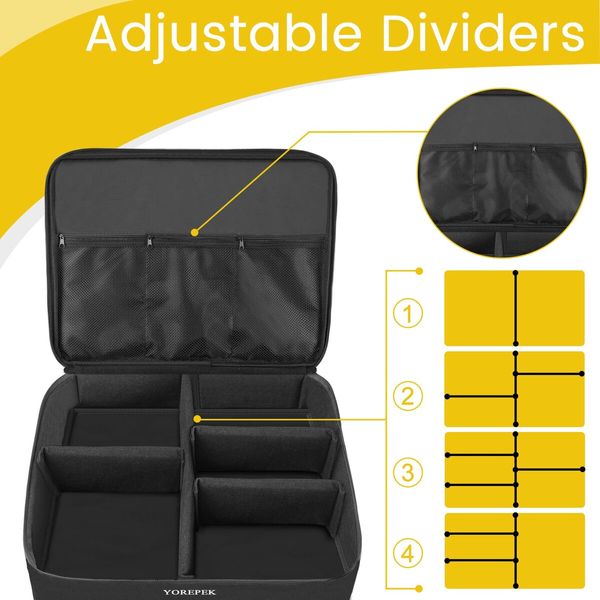 Golf Trunk Organizer 2 Layer Waterproof Car Locker Ventilated Compartment 2 Pair Shoes Durable Storage Balls Tees Clothes Gloves Accessories Gift Black