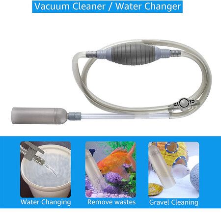 2.6M Aquarium Siphon Vacuum Cleaner for Fish Tank Cleaning Gravel and Sand