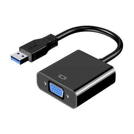 USB to VGA Adapter for Monitor MacBook, VGA to USB 3.0/2.0 Converter 1080P Multi-Display Video Cable