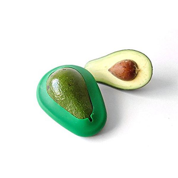 Avocado Huggers Silicone Reusable Avocado Savers with Pit Storage,BPA Free,Dishwasher Safe Holder,Large & Small Set (2pc)