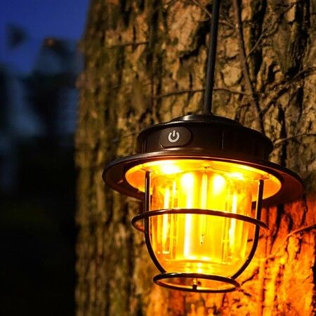 Camping Lamp 200 Lumens Vintage Outdoor Camping Light for Hiking BBQ