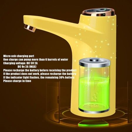 Electric Water Pump Dispenser Portable Water Dispenser,USB Charging Automatic Drinking Water Bottle Pump for Camping