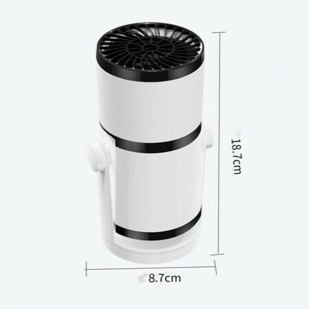 Portable Car Heater for Window Defroster Demister, 12 V 2 and 1 Hot and Thermal Cooling Fan Ceramic Plug-in Cigarette Lighter for Car-White