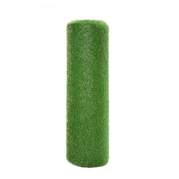 Artificial Grass 40mm Fireproof Synthetic Turf Fake Lawn 1x10m Flooring Mat Carpet Faux Plant Yarn Backyard Balcony 10SQM Roll 10 Pins