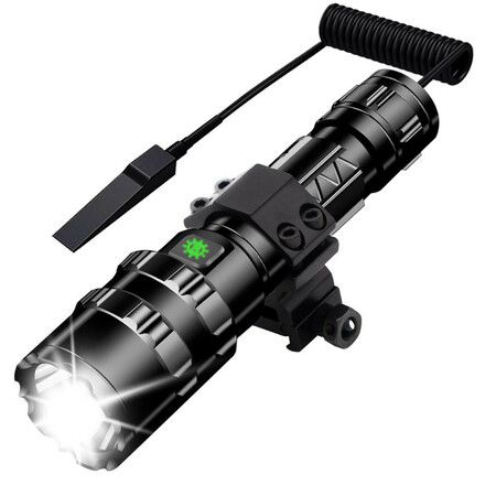 LED Flashlight For Hunting Tactical Night Scout Lights Set L2 Fish Light USB Rechargeable Waterproof Torch