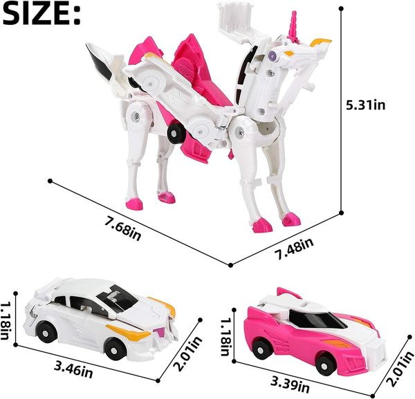 Hello Carbot Unicorn Mirinae Prime Unity Series 2 in 1 Transformation Unicorn Action Figure Robot