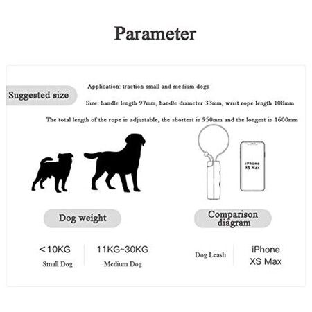 Nylon Reflective Dog Leash for Small Medium Dogs Running Walk Training Anti Lost Dog Traction Rope