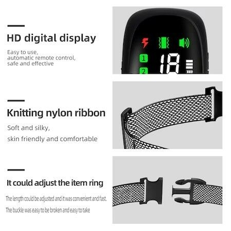 Auto Anti bark and Remote Training 2 in 1 Bark Collar, Shock Vibration Beep 800 Meters Dog Training Collar