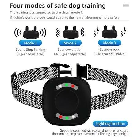 Auto Anti bark and Remote Training 2 in 1 Bark Collar, Shock Vibration Beep 800 Meters Dog Training Collar