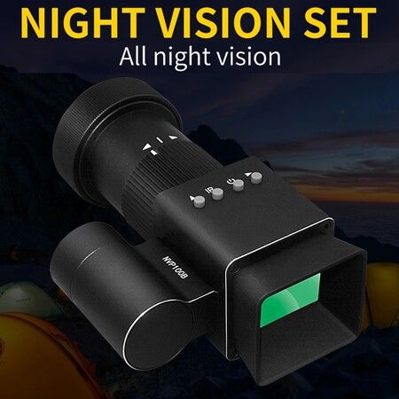 1080P Portable Night Vision for 40-48mm Telescope Day Night Use Photo Video 350m Digital Infrared Camera Outdoor Huntin