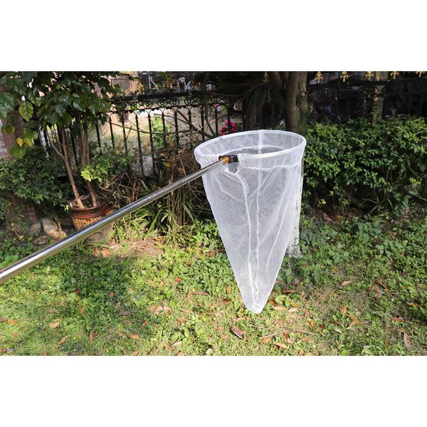 Insect and Butterfly Net with 12In Ring,24In Net Depth,Handle Extends to 59 Inches (12Inch Ring,59Inch Handle)