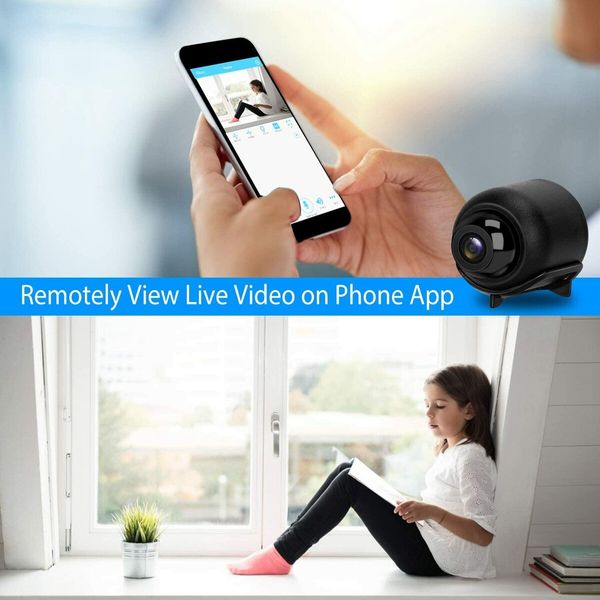 Mini Hidden Camera WiFi HD 1080P Spy Camera Small Wireless Security Camera View on Android iOS App