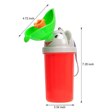 Portable Baby Child Potty Urinal Emergency Urinal Toilet for Camping Car Travel and Kid Potty Pee Training (Girls)