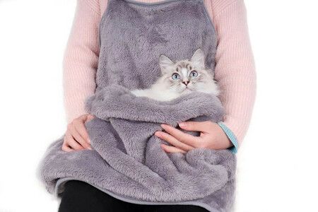 Machine washable cat bed  apron sleeping bag to prevent clothes from getting covered in fur
