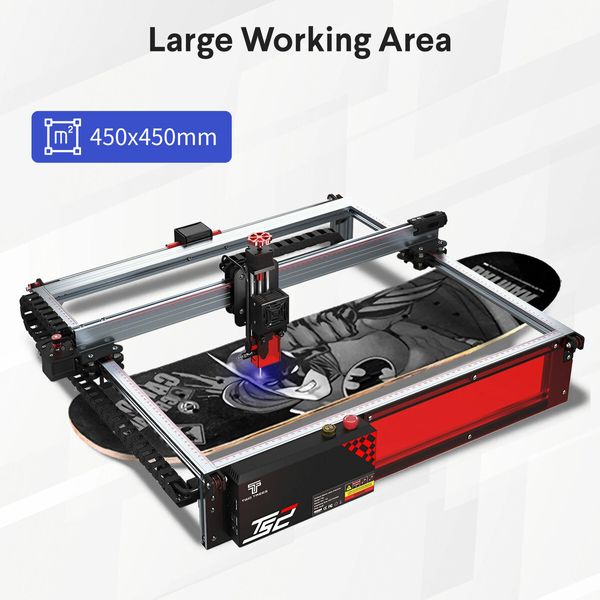 Laser Engraver Wood Cutter Engraving Etching Cutting Machine Auto Focus Eye Protection For Windows APP Remote Control