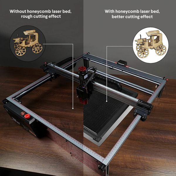 Engraving Honeycomb Bed Laser Cutter Working Table for Cutting Machine Printing Kit with Plate Desktop Protection Engraver Accessories 400*400mm