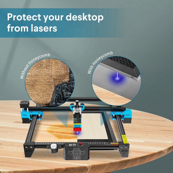 Engraving Honeycomb Bed Laser Cutter Working Table for Cutting Machine Printing Kit with Plate Desktop Protection Engraver Accessories 400*400mm