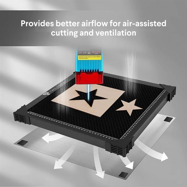 Engraving Honeycomb Bed Laser Cutter Working Table for Cutting Machine Printing Kit with Plate Desktop Protection Engraver Accessories 400*400mm