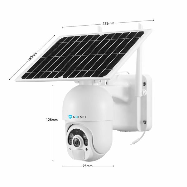 PTZ Security Camera Home CCTV House Solar Wireless WiFi Surveillance System Outdoor Batteries