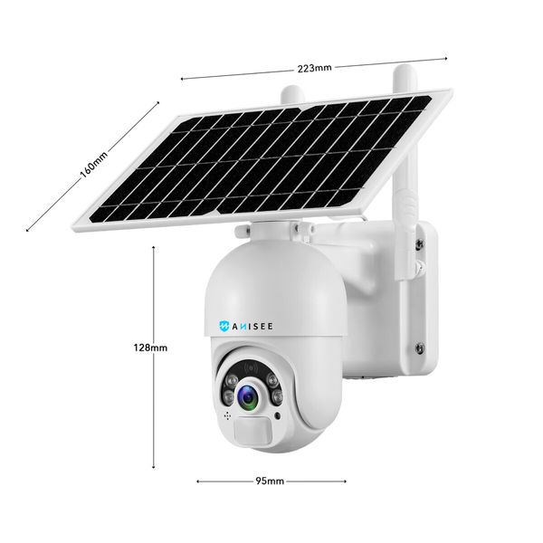 4G LTE Security Camera Home House CCTV Wireless Solar WiFi Surveillance System Outdoor PTZ SIM Card Batteries