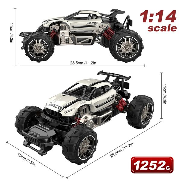 Terrains RC Racing Car 2.4GHz High Speed 20km/h 1/14 2WD Climbing Buggy Toys Playing Holiday Party Gifts