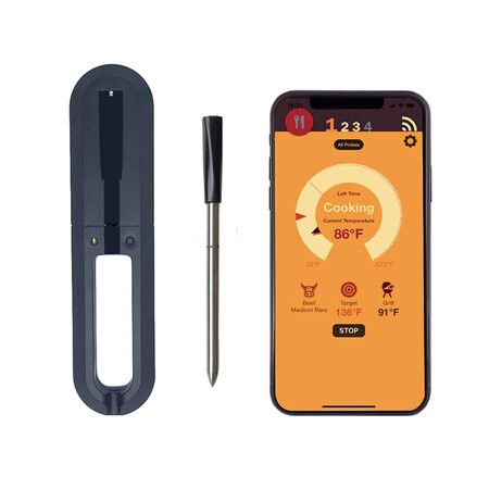 Wireless Meat Thermometer Bluetooth Unlimited Range Thermometer Digital Meat Thermometer