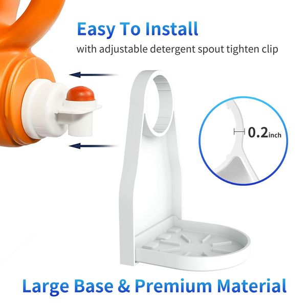 Laundry Detergent Cup Holder Detergent Drip Catcher, Laundry Organizer Clip Tight on Laundry Bottle Spouts