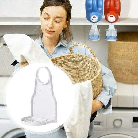 Laundry Detergent Cup Holder Detergent Drip Catcher, Laundry Organizer Clip Tight on Laundry Bottle Spouts