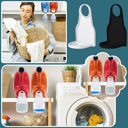 Laundry Detergent Cup Holder Detergent Drip Catcher, Laundry Organizer Clip Tight on Laundry Bottle Spouts