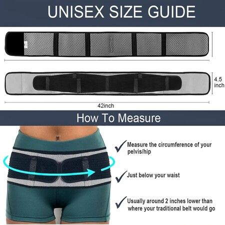 Sacroiliac Compression Hip Belt Anti-Slip Pelvic Posture Correction Belt For Si Joint Pelvic Support Low Back Pain