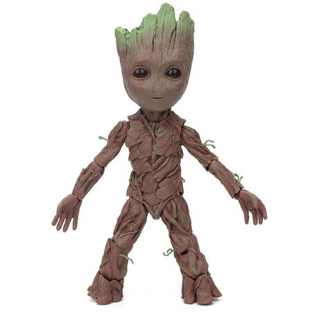 The Avengers Disney Groot Little Tree Man Anime Movie Character Modeling Figure 26 CM