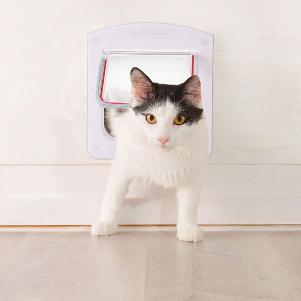 Pet Door for Cats and Dog, Cat Flap Door for Interior Exterior Cat Door, 22 x 20 cm