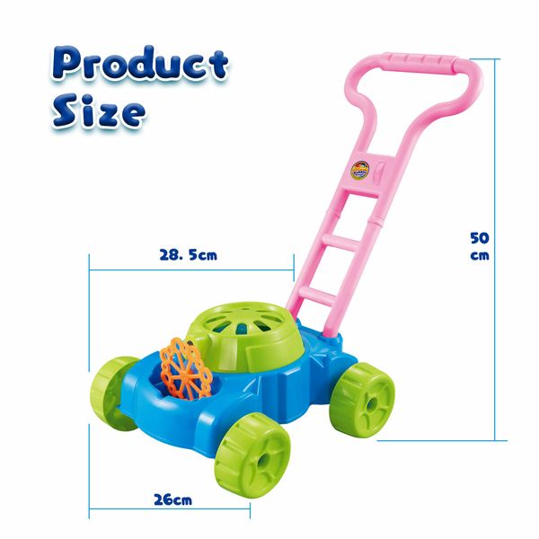 Bubble Lawn Mower Electric Blower Maker Machine Toddler Push Toys Kids Garden Outdoor Play Game Activity Children Walking