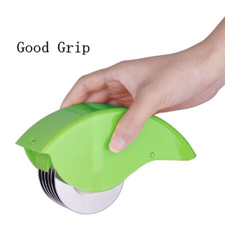 Herb Roller Mincer, Manual Hand Scallion Chive Mint Cutter with 6 Stainless Steel Blade Kitchen vegetable chop