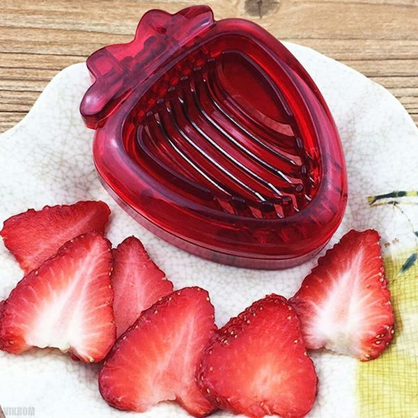 Strawberry Slicer Kitchen Gadget Fruit Cutter, Boiled Egg Slicer