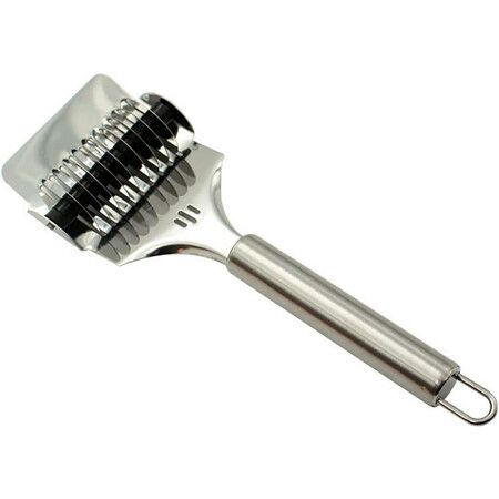 Pasta Noodle Cutter, Stainless Steel Manual Noodle Lattice Roller