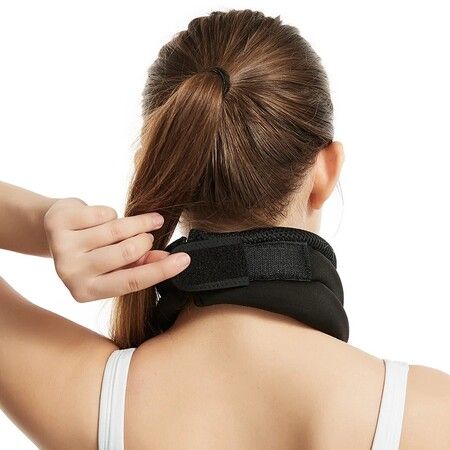 Neck Support Cervical Brace Adjustable Cervical Collar Soft Durable Foam, Relieve Cervical Pain, Airplane Travel Nap Health