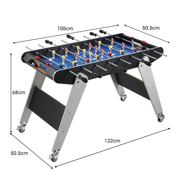 Soccer Gaming Desk Foosball Table Game Tabletop Competition Sport Entertainment Toy Party Family Indoor Wheels