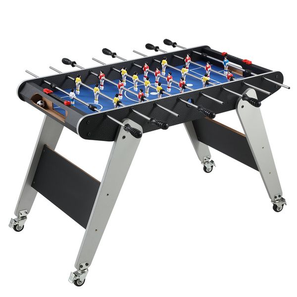 Soccer Gaming Desk Foosball Table Game Tabletop Competition Sport Entertainment Toy Party Family Indoor Wheels